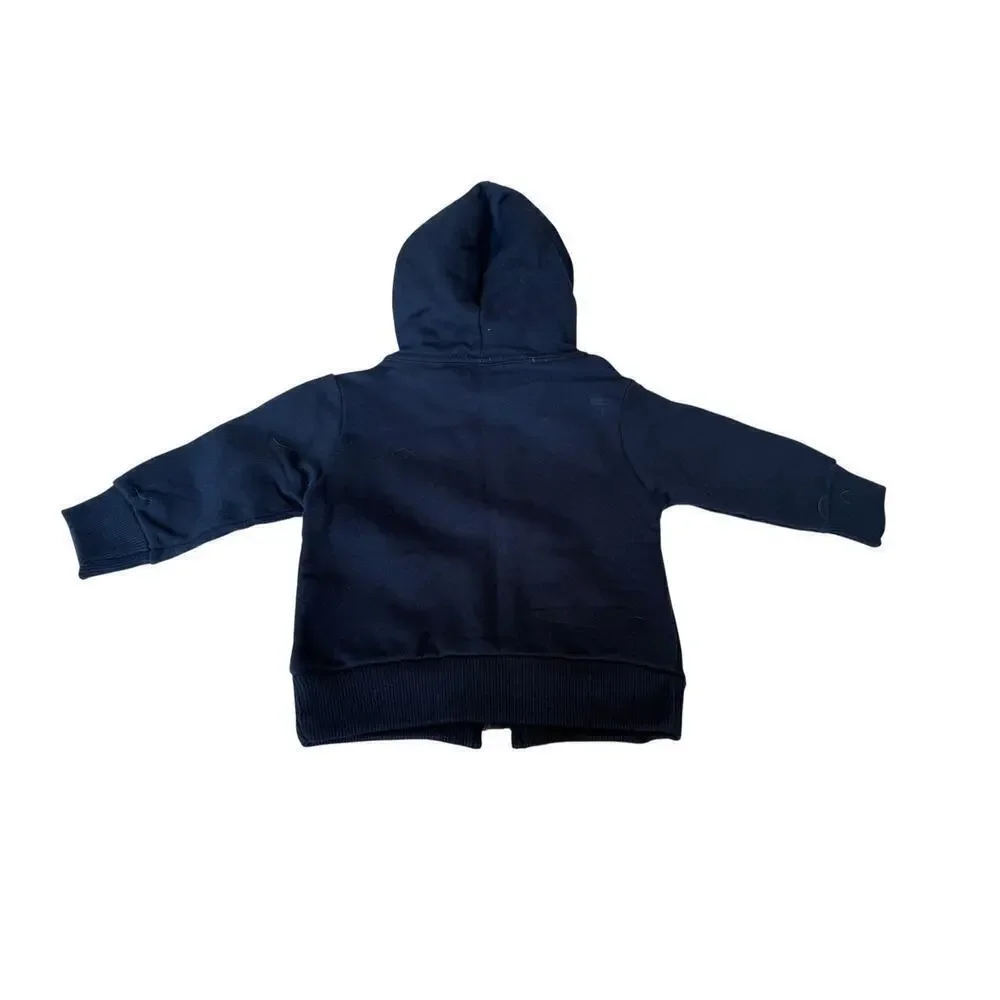 Milon Boys Gray Marl & Navy Hooded Sweatshirt Jogger Pant Set in size 3 months